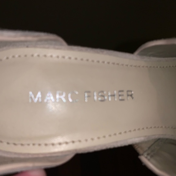 MARC FISHER SUEDE CORK ANKLE STRAP wedges WOMENS size 6 - mint ! - Picture 10 of 16